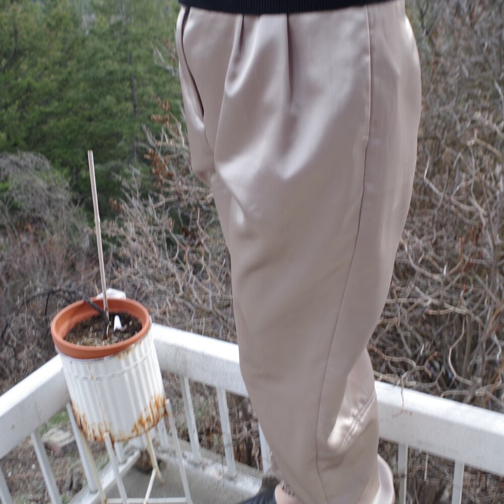 Ladies Metallic Colour Gold Pants By Maeve